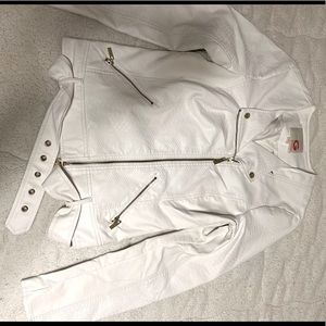 White leather jacket